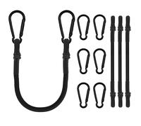 Adiwo Corde Elastiche 4 Corde Elastiche con Gancio Cavi Elastici di Fissaggio