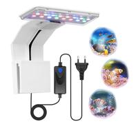 Adiwo Luce per Clip per Acquario 3 Colori Luce Acquario LED 9W Mini Lampada per