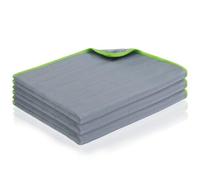 Adiwo Panni Microfibra Auto, 3 Pezzi Panni Magic Microfibra Carbonio, Catturapolvere Senza Aloni Assorbenti per Auto, Panno Rapido Lava e Asciuga, Verde Fluorescente, 40 * 50cm