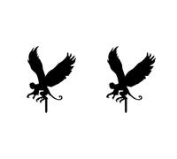 Adiythbm Flying Monkey Garden Stake Weather Iron Decor Set 2-Pack | Include 2 da giardino per esposizione abbinata, facili da installare con finitura resistente alle intemperie che regge
