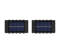 Adiythbm Lampada da parete solare per esterni, confezione da 2, con doppio | Grado di protezione IP65, queste lampade da parete solari rimangono luminose sotto la pioggia e il cambiamento stagionale