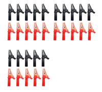 Adiythbm Morsetti a coccodrillo 1000V 32A completamente isolati clip di | Classificato CAT III 1000V/32A con alloggiamento in PVC completamente isolato e molla forte per un contatto sicuro.