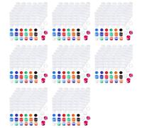Adiythbm Strisce di trasparente con coperchio, 3 ml, design a | Portatile e compatto, facile da trasportare per lezioni, musei o di pittura all'aperto.