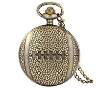 ADJAN Creative Football Design Quartz Pocket Watch Sport Souvenir Training Soccer Palloni Pendente Futbol Voetbal Clock Collection Regali, Rugby