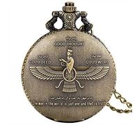 ADJAN Vintage tibetano aroma tempio buddista quarzo tasca orologio Buddha testa design catena religiosa ciondolo collana regalo per uomini donne, Fahrivar