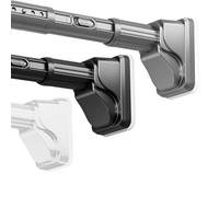 Adjuble ain Rod 240-310 cm e 330-400 cm, Ø32 mm, senza bisogno di attrezzi, versatile asta nera per bagno, armadio e giardino, facile da inserire, decorazione per la casa