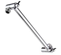 Adjustable 11inch Brass Shower Extension Arm Chrome Height Angle 2ft Range Per l'uso in Bagno