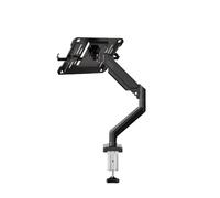Adjustable 2-in-1 Laptop and Monitor Stand, Holds Up to 22lbs for 17" Notebook & 32" Screen, Clamp/Grommet Mount