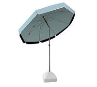 Adjustable 45° Garden Parasol 2m/2.4m/2.8m/3m | UV Protection Waterproof Outdoor Umbrella | Perfect Sun Shade for Patio Balcony Beach (Green)