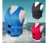 Adjustable Adult Life Vest with High Buoyancy, Comfortable Neoprene for Swimming, Boating, Kayaking, Fishing, Paddle Boarding Safety Gear, Water Sports Equipment, Water Sports(Blue,XS)