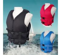 Adjustable Adult Life Vest with High Buoyancy, Comfortable Neoprene for Swimming, Boating, Kayaking, Fishing, Paddle Boarding Safety Gear, Water Sports Equipment, Water Sports(Black,XS)