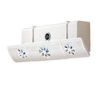 Adjustable Air Conditioner Deflector - 3-Fan Wind-Shield Baffle For Ceiling & Wall Vents | Anti-Direct Blow Air Deflector For Bedroom, Home, Office, RV, And Camping Comfort