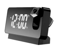 Adjustable Alarm Clock - Slim Led Clock, Bedside Clocks with Projector Design, Rechargeable Clocks for Room Display, Home Item Digital Alarm, Portable Timepiece for Morning Routine