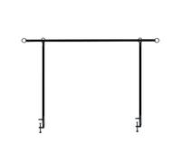 Adjustable Arch Stand, Rust Proof Craft Table, Portable Craft Table, Compact Table Rod Stand with Morsetti (280 x 100 cm/110,24 x 39,37 Inches) for Birthday, Halloween, Color Black