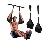 Adjustable Arm Hanging Ab Straps for Pull Up Bar Abdominal Muscle Building Core Strength Training Leg Raise Strap Home Gym Fitness Workout for Men & W