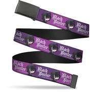 Adjustable Belt, Clamp Buckle, Cut-to-Fit, Black Butler Chibi Violet Gregory Pos