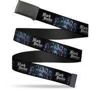 Adjustable Belt, Clamp Buckle, Cut-to-Fit, Black Butler Five Character Group Pos