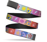 Adjustable Belt, Clamp Buckle, Cut-to-Fit, My Little Pony Faces and Cutie Mark B