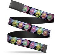 Adjustable Belt, Clamp Buckle, Cut-to-Fit, Rick Sanchez Screaming Face Black Mul