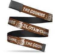 Adjustable Belt, Clamp Buckle, Cut-to-Fit, The Goonies Sloth Love Chunk Quote an