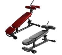 Adjustable Benches Dumbbell Stools Abdominal Board Sit-ups Fitness Equipment Home Fitness Sit-Up Boards Multifunctional Sit-ups(Red)