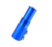 Adjustable Bike Stem Extender 12.4cm Metal Handlebar Riser(Blue One Size) | Adjustable height design, reduces back strain, metal construction, 12.4cm length, easy customization
