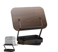 Adjustable Book Holder, Multifunctional Display Stand, Foldable Riser Rack, 360 Degree Rotating, Portable Reading Support with Anti-Slip Base for Home Recipe Textbook Cookbooks Tablets