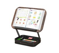 Adjustable Book Holder, Multifunctional Display Stand, Foldable Rotating Riser, 13.39x9.25x2.99 Inches, 360° Swivel Base, Space Saving Design, Ideal for Cookbooks, Tablets, Laptops, Desk, Home Use
