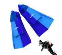 Adjustable Buckles Open Heel Snorkel Fins, Short Swim Flippers