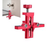 Adjustable Cabinet Door Positioner - Double Hole Allineamento Tool, Sturdy Mounting Support, Handy Measuring Accessory, affidabile Installazione Aid | Ideal Kitchen Bathroom Bedroom Farmhouse Home