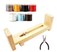 Adjustable Cord Braiding Macrame Activity Panel with Clips for Senior Hand Exercise
