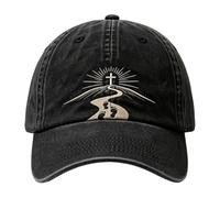 Adjustable Cotton Cap - Walk by Faith Embroidered - Casual Baseball | Uomo Summer Baseball Trucker Hat for Men Women Outdoor Travel Daily Golf Picnic Fishing Driving Workout