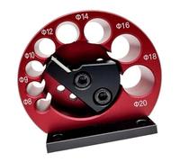 Adjustable Dowel Maker Jig for Woodworking, CNC Aluminum Alloy Construction with 8-20mm Round Rod Cutter Plates, Compatible with Electric Drill (8 Holes 8-20mm)