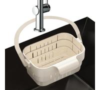 Adjustable Drain Strainer, Telescopic Food Catcher Basket, Mesh Sink Colander with Easy Clean Feature, Kitchen Utility Accessory, Sink Organizer with Compact Design, Household Restaurant Cafe Kitchen