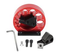 Adjustable Drill Milling Dowel Round Rod Auxiliary Tool 8 Holes Aluminum Alloy Dowel Maker Jig Kit 8/9/10/12/14/16/18/20mm Holes with Carbide Blades