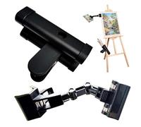 Adjustable Easel & Brush Holder With Rotating Paper Copy Stand | Multi-Purpose Drumstick Rest For Art Studio Music Practice | Brusĥ Ħolder, Sheet Music Stand