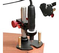 Adjustable Easy Portable, Drill Press Tool, 11.5x6.2 Inches Rack with Universal Build, Rotary Tool Guide, Hand Woodworking Hardware with Precise Style, Carving Supply for Drilling Cutting