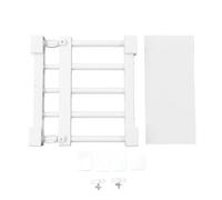Adjustable Expandable Closet Shelf - Heavy-Duty PP & Steel Storage Rack for Wardrobe Cupboard & Bookcase - Supports Up to 20kg Fits 75-120cm (29.5-47.2in) Width