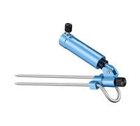 Adjustable Fishing Rod Holder with Ground Stake for Secure Placement on Various Terrains Aluminum Construction