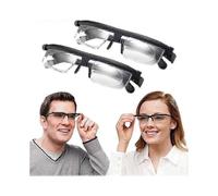 Adjustable Focus Reading Glasses with Dial Vision Control for Near and Far Sight HD Zoom Adjustable Degree Glasses for Distance Reading