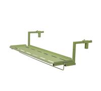 Adjustable Folding Balcony Deck Table for Outdoor Garden Patio 7 Heights Green 60 cm