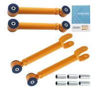 ADJUSTABLE FRONT + REAR UPPER CONTROL ARMS 0''-8'' FOR JEEP WRANGLER TJ 97-06