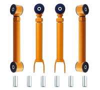 ADJUSTABLE FRONT + REAR UPPER CONTROL ARMS 0''-8'' FOR JEEP WRANGLER TJ 97-06
