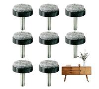 Adjustable Furniture Feet Set, 8 Pieces Threaded, Screw In Support Aid with Sturdy Build, Comfortable Reliable Daily Use, Premium Quality Furniture Accessory, Chairs Desks Stools 1,18x0,98 pollici