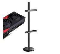 Adjustable GPU Bracket, Magnetic Support Stand, 2.01x1.89x7.40 Inches Non-Slip GPU Holder with Jack Base, Universal GPUs Support, PC Bracket with Durable Build, GPUs Stand for Desk and Gamings Setup