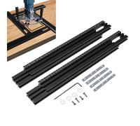Adjustable Guide Rail Kit - Back Support Brackets, Woodworking Milling Grooving Tool | Multi Purpose Engraving Machine Accessory, 40 60 80cm Length System For DIY Projects