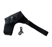Adjustable Heat Shoulder Massager, Shoulder Brace Wrap, Heating Pad for Women, Men, Mom, Dad Back Hurt, About 46.5x34.5cm Size, Material Cloth and Neoprene Rubbe