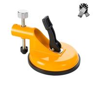 Adjustable Height Setter - Professional Countertop Leveling Tool, Adjustable Vacuum Suction Clamp Set, Stainless Steel Plate And Knob, for Granite, Marble, Quartz Slabs (1PCS-Orange)