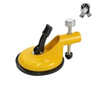 Adjustable Height Setter - Professional Countertop Leveling Tool, Adjustable Vacuum Suction Clamp Set, Stainless Steel Plate And Knob, for Granite, Marble, Quartz Slabs (1PCS-Yellow)