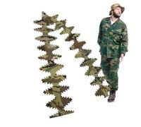 Adjustable Hunting Camouflage Apparels Strips for Outdoor Game Role Playing | Ghillie Hunting Fabric Strap | Portable Compact Adjustable Hunting Camouflage | Weaving Camouflage Fabric Strap